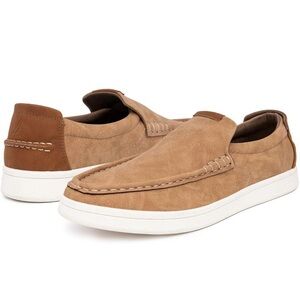 Men's Tan Slip-On Loafers